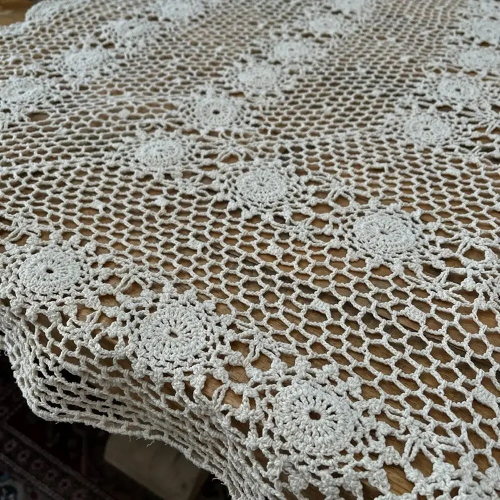 Cotton Crochet Tablecloth 47